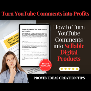 How To Turn YouTube Comments into Profitable Digital Products | Comment-to-Cash Templates for Money-Generating Content Creation Guide