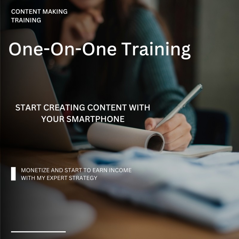 Learn How To Make Money online With My 1:1 Content Creation Coaching