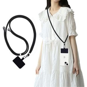 Adjustable Cross body phone lanyard with patch