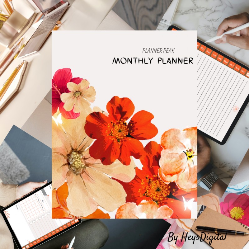 Digital Monthly Planner: Maximize Productivity and Stay Organized Effortlessly