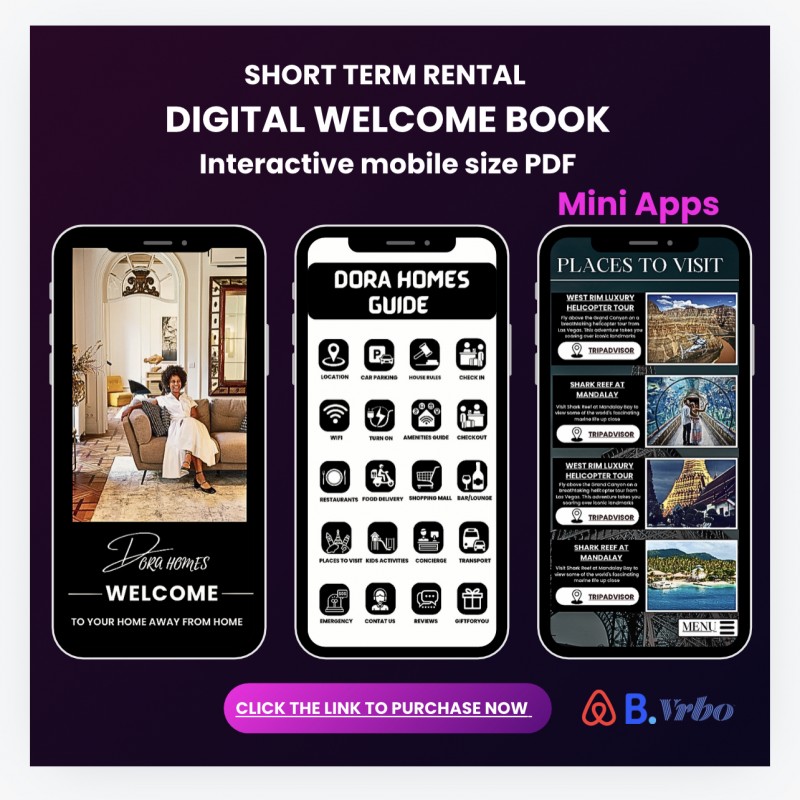 AIRBNB INTERACTIVE DIGITAL WELCOME GUIDE (FULLY AUTOMATED) DFY