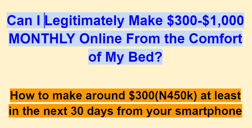 EARN YOUR FIRST $500 ONLINE