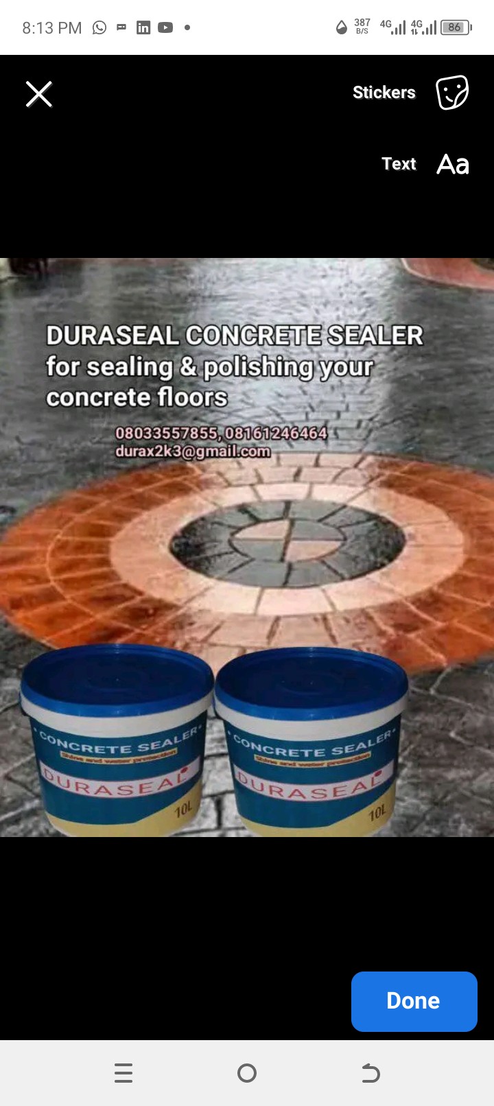 DURASEAL ACRYLIC SEALER