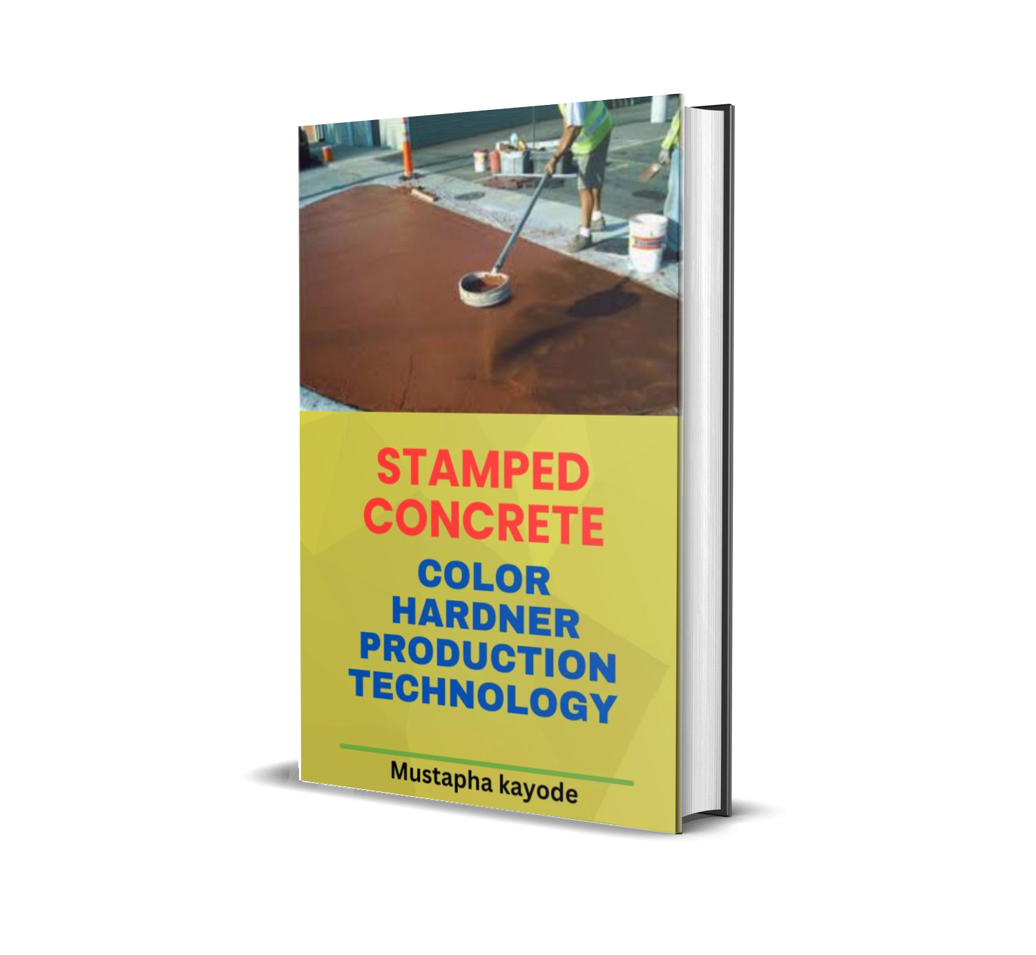Stamped concrete color hardner production technology