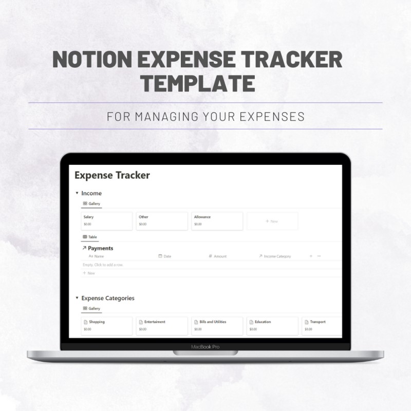 Expense Tracker (Notion template)