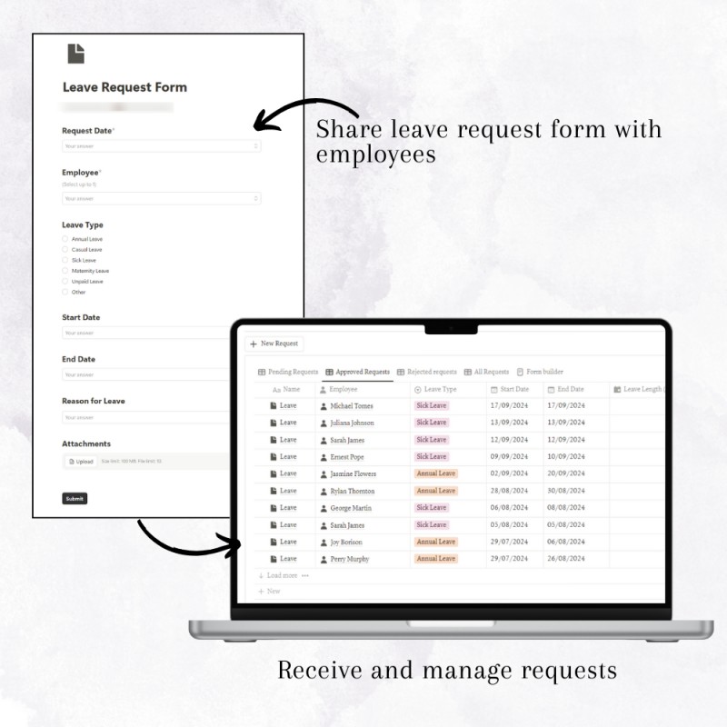 Notion Leave Management Template