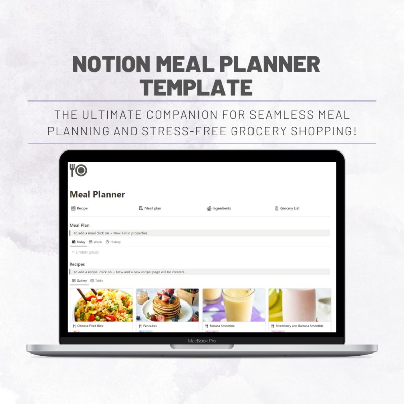 Notion Meal Planner Template