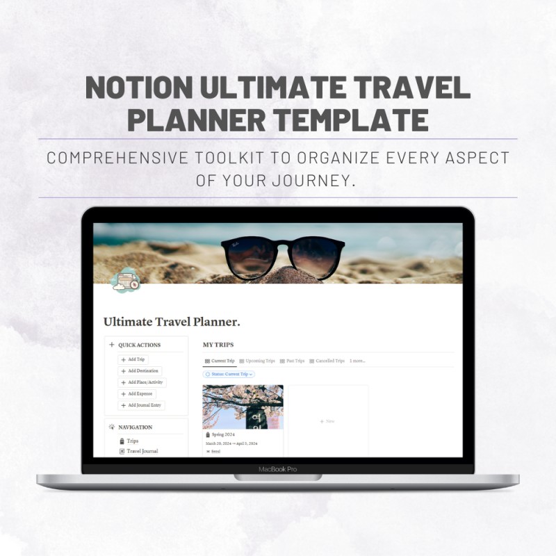 Notion Ultimate Travel Planner Template