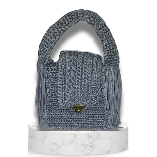Myyah BULKY FRINGE CLUTCH BAG