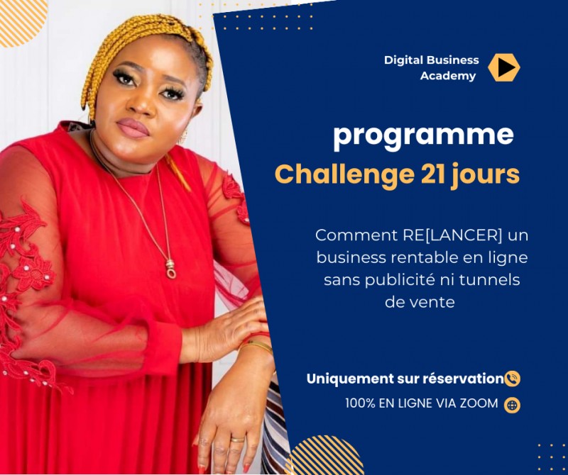CHALLENGE 21 JOURS LANCEMENT BUSINESS RENTABLE