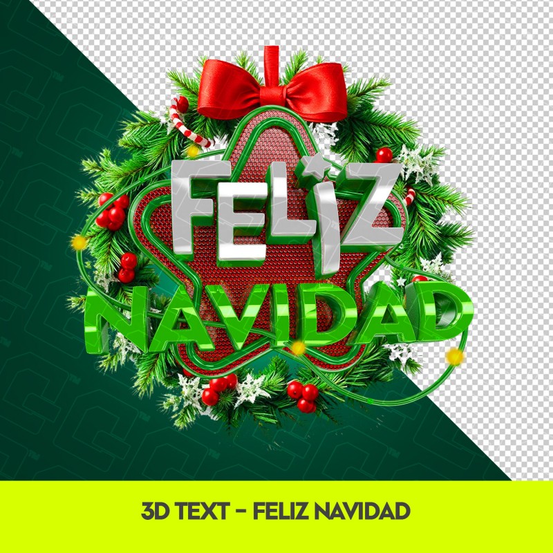 Feliz Navidad - 3d Text