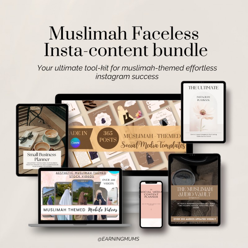 Muslimah Faceless Insta-Content Bundle