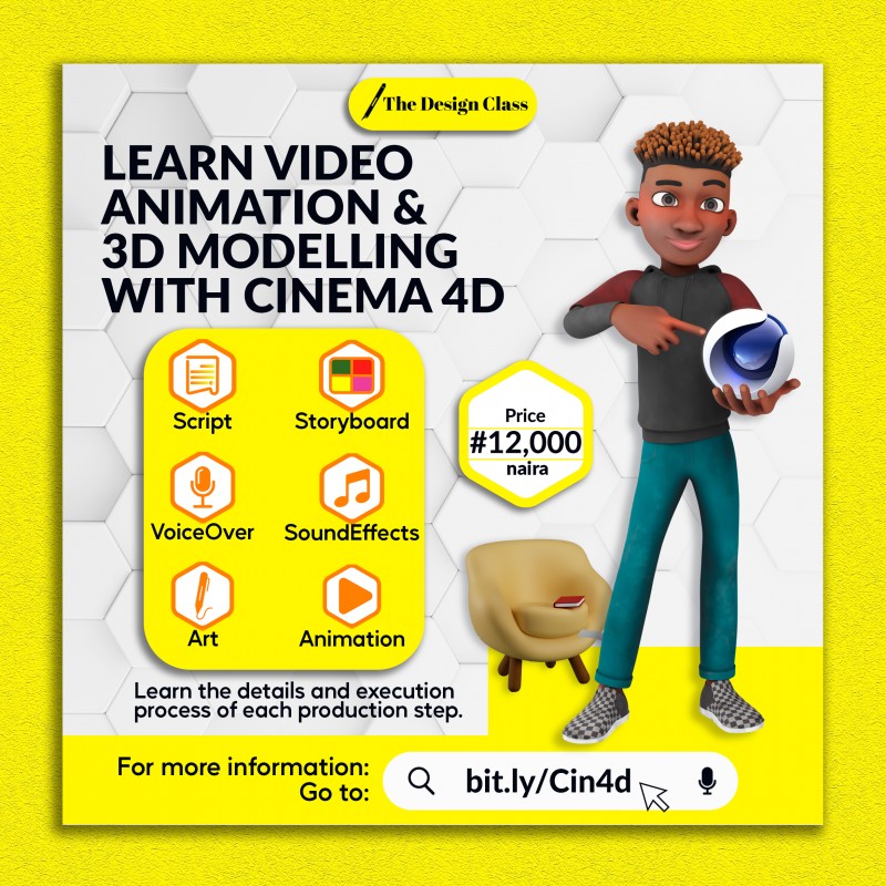Learn Video Animation and 3D Modelling with Cinema 4D