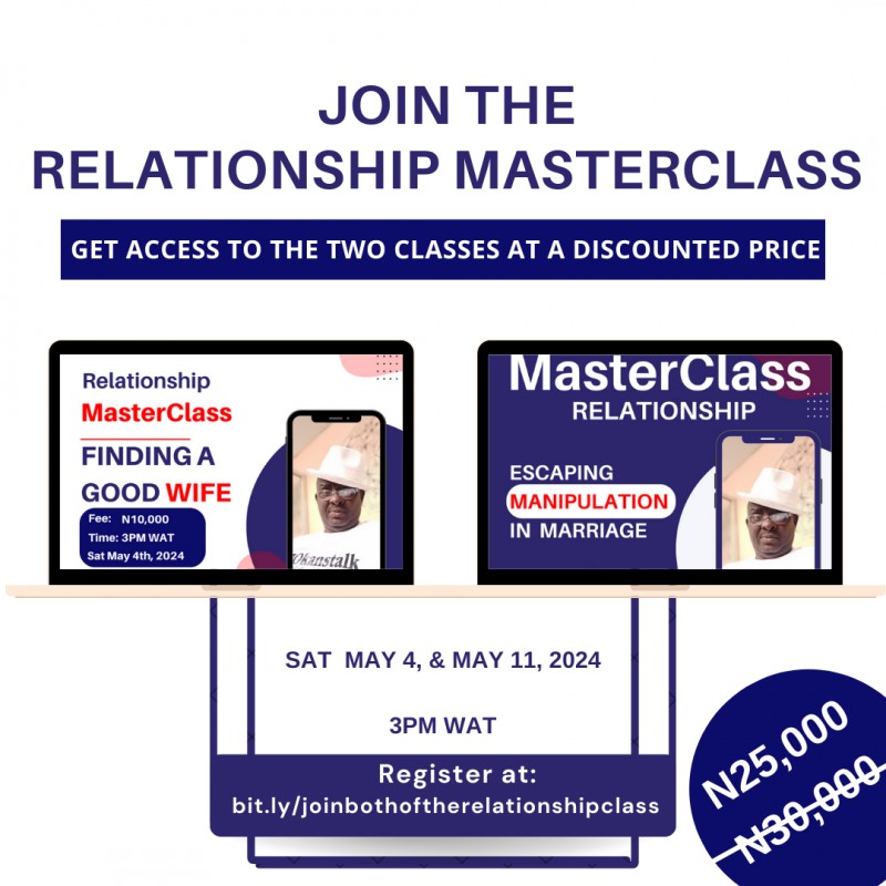Join both of the Relationship Masterclass