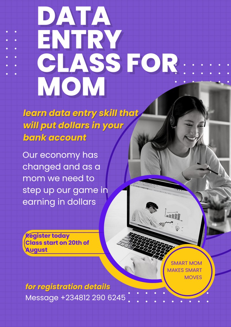 DATA ENTERY CLASS FOR MOM