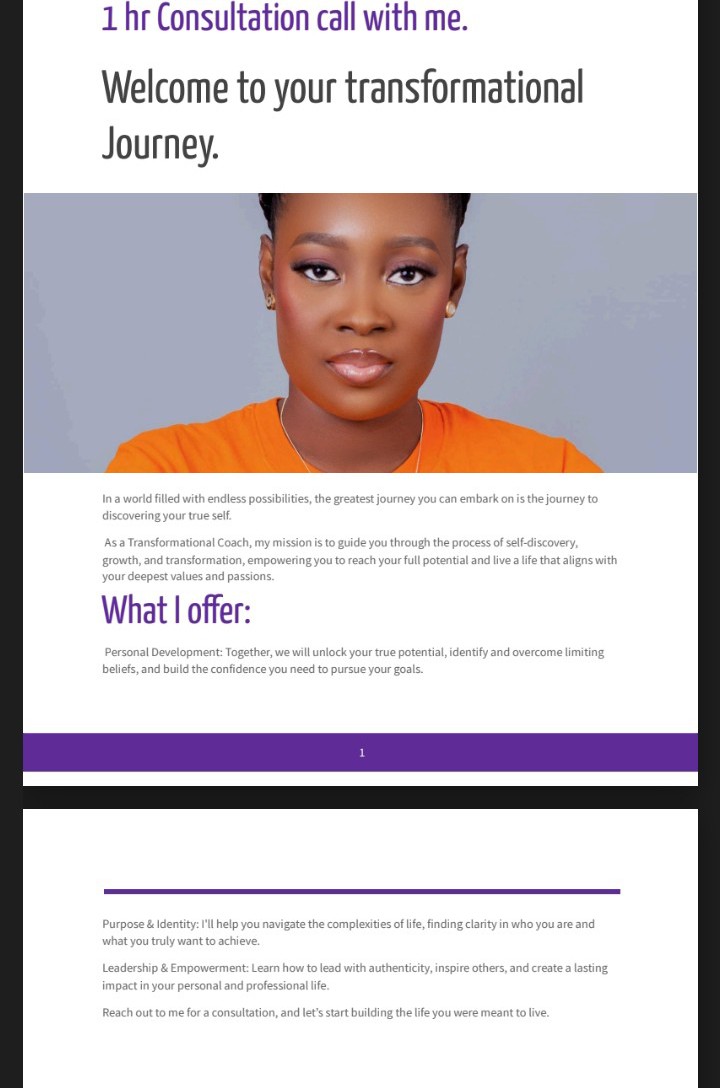 Book a 1 hour Consultation session with me