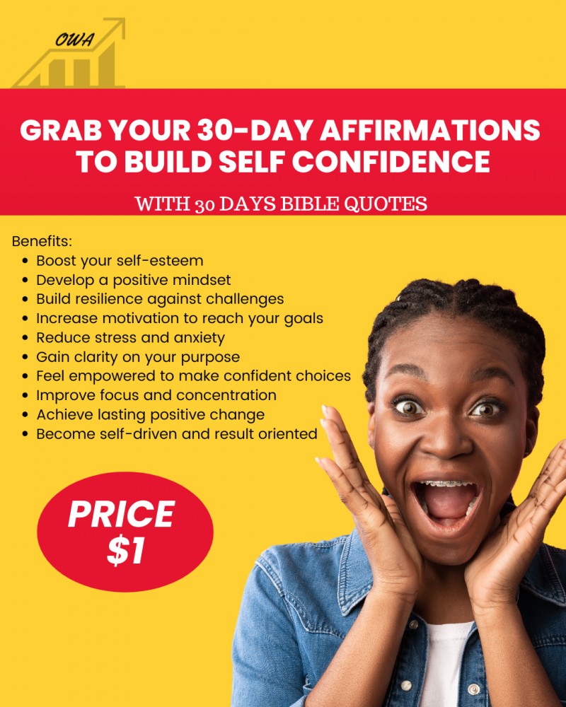 30-DAY SELF AFFIRMATION TO BUILD SELF CONFIDENCE