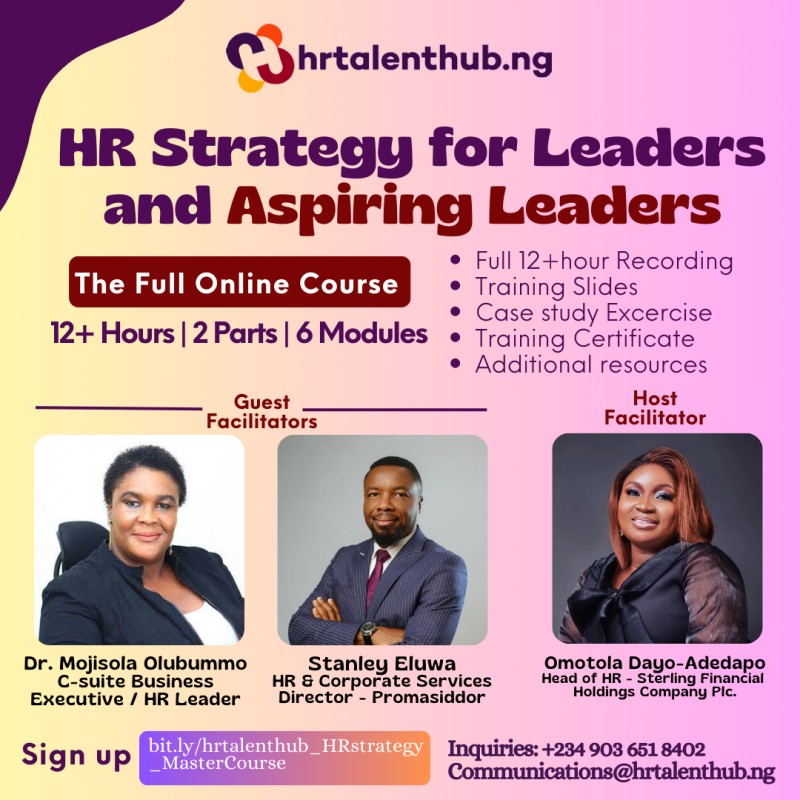 The Full Online Course - HR Stategy for Leaders and Aspiring Leaders