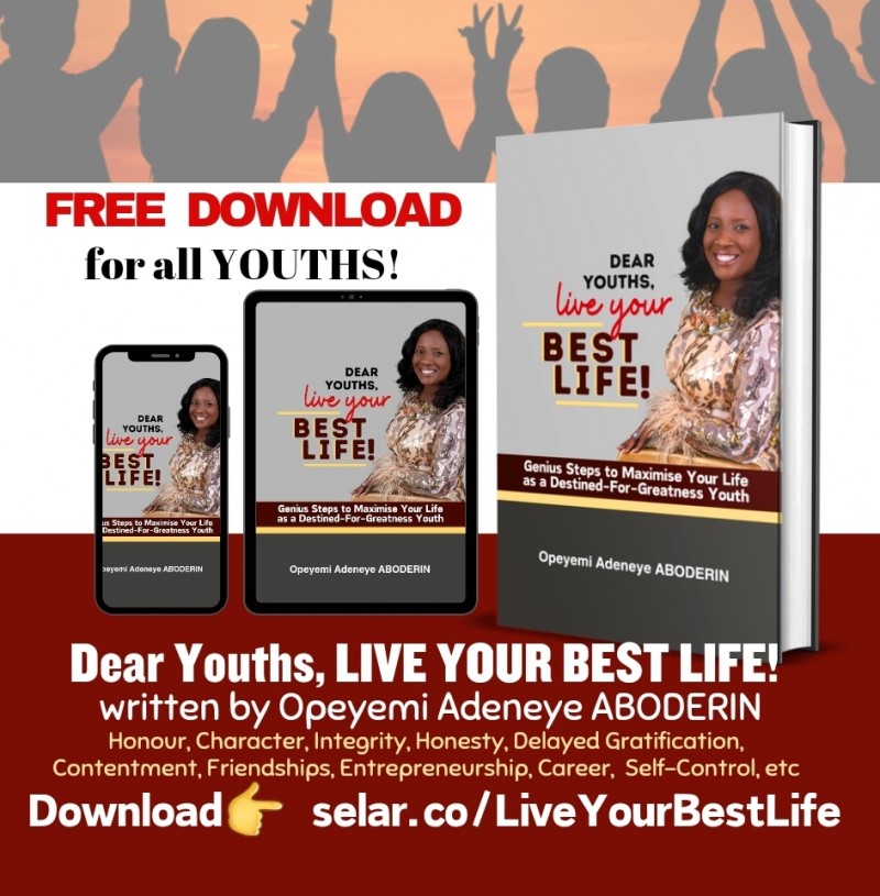 FREE E-BOOK for Youths: Dear Youths, LIVE YOUR BEST LIFE
