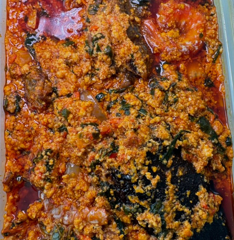 1 L Vegetable (efo riro, egusi, afang soup)