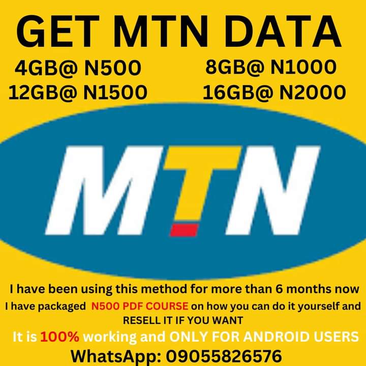 Buy CHEAP MTN DATA by Abbey4glory on Selar