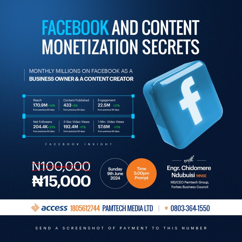 Facebook and Content Monetisation Secrets class