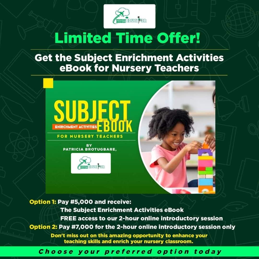 Subject Enrichment Activities Ebook for Nursery Teachers