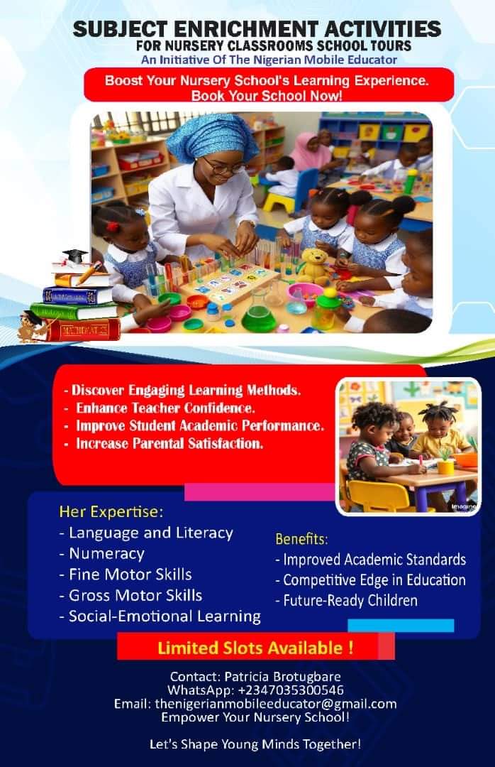 Subject Enrichment Activities For Nursery Classrooms School Training