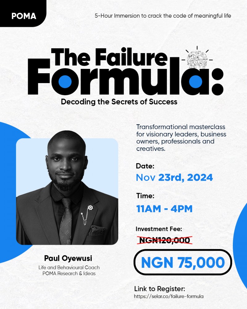 Buy Failure Formula: Decoding the secrets of success by Paul Oyewusi on ...