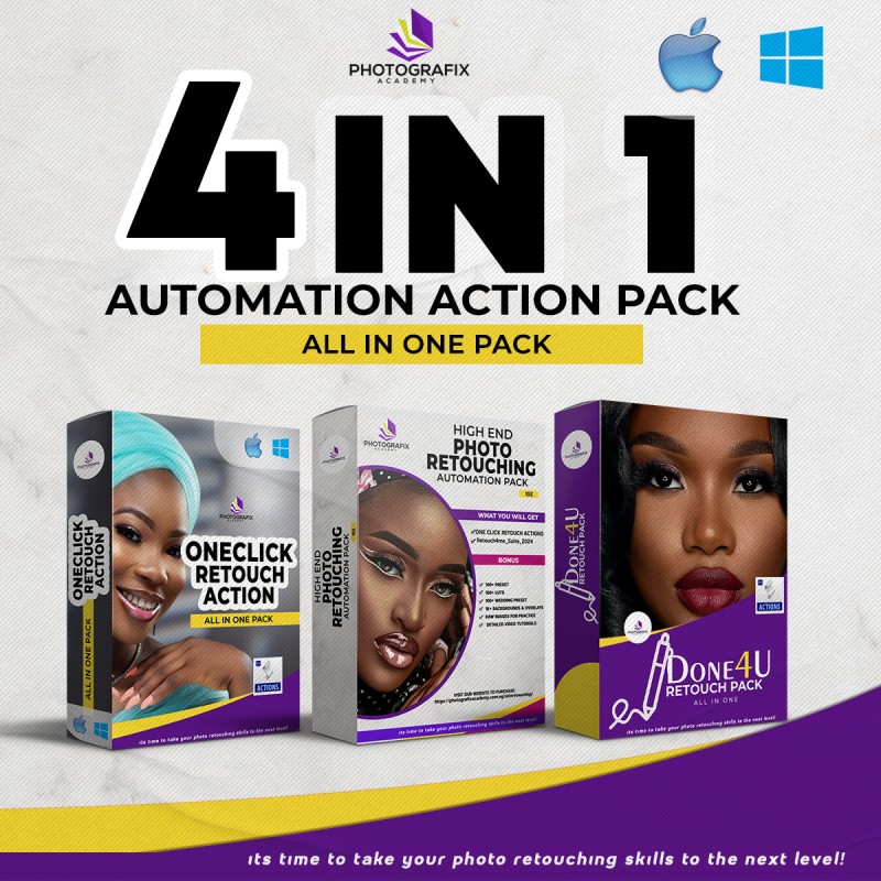 HIGH END PHOTO RETOUCHING AUTOMATION PACK