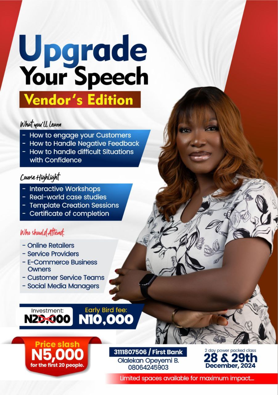 Upgrade Your Speech For Vendors Replay