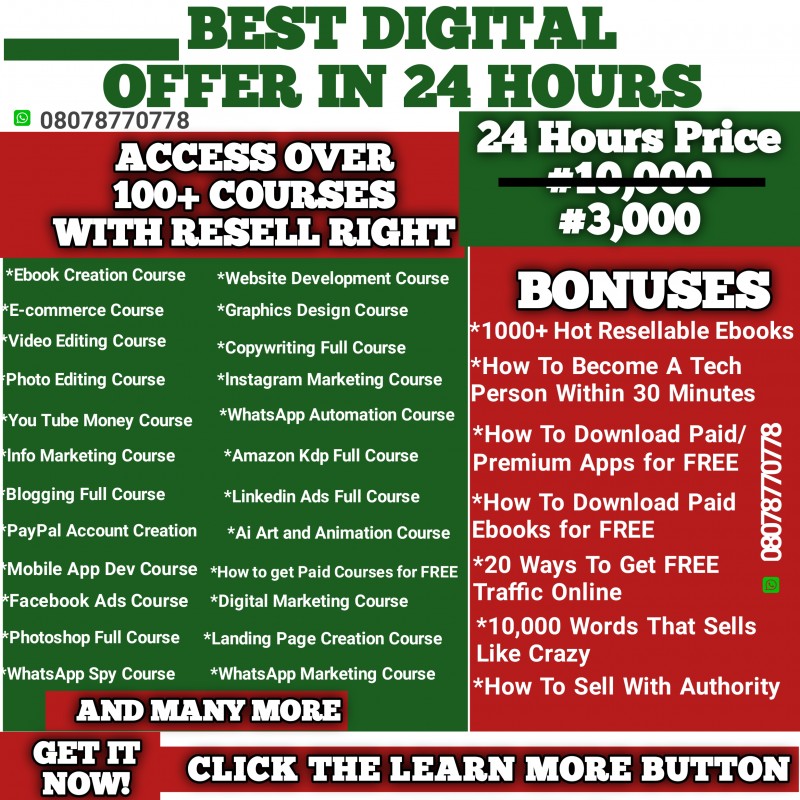 Buy Best Digital Bundle by Aregbesola Akinjide on Selar