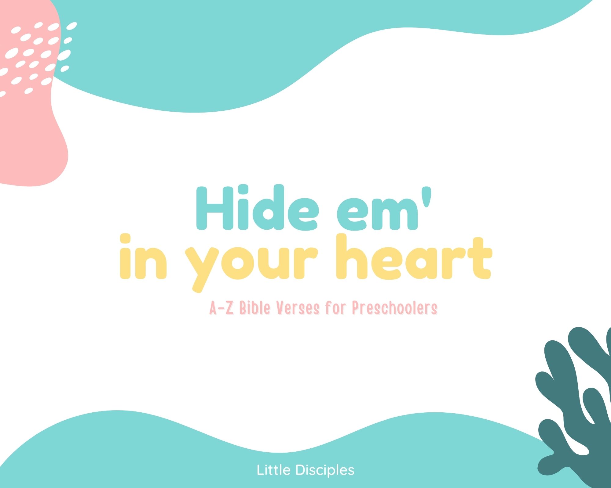 Buy Hide em' in your Heart A-Z Scripture for Preschoolers by Rachelle ...