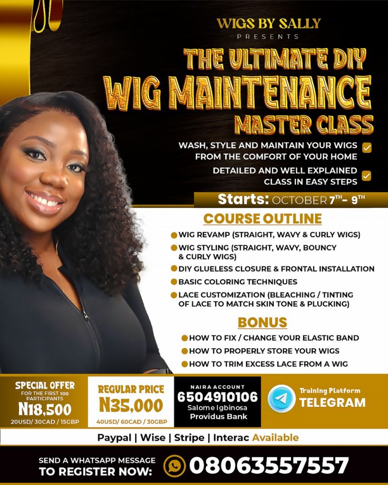 DIY WIG MAINTENANCE MASTERCLASS