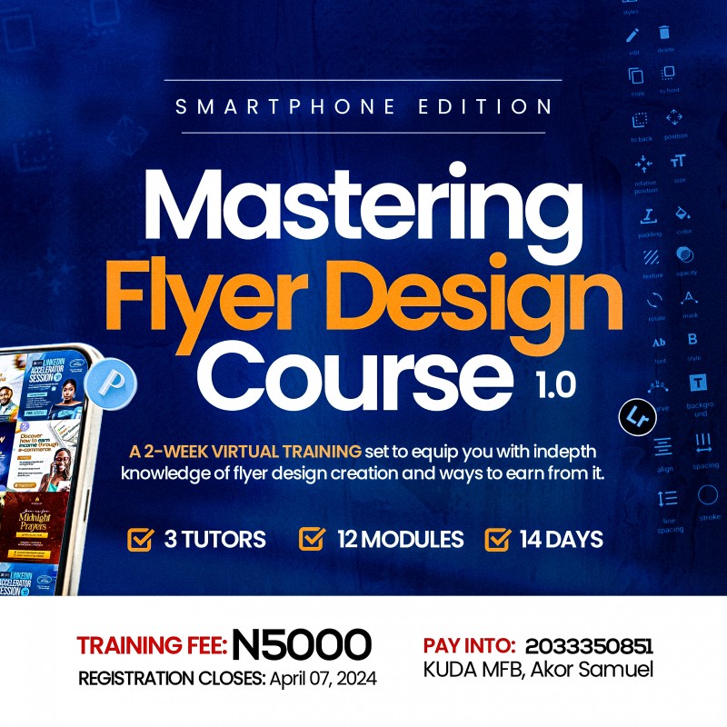 Buy Mastering Flyer Design Course by Akor Samuel Echeija on Selar