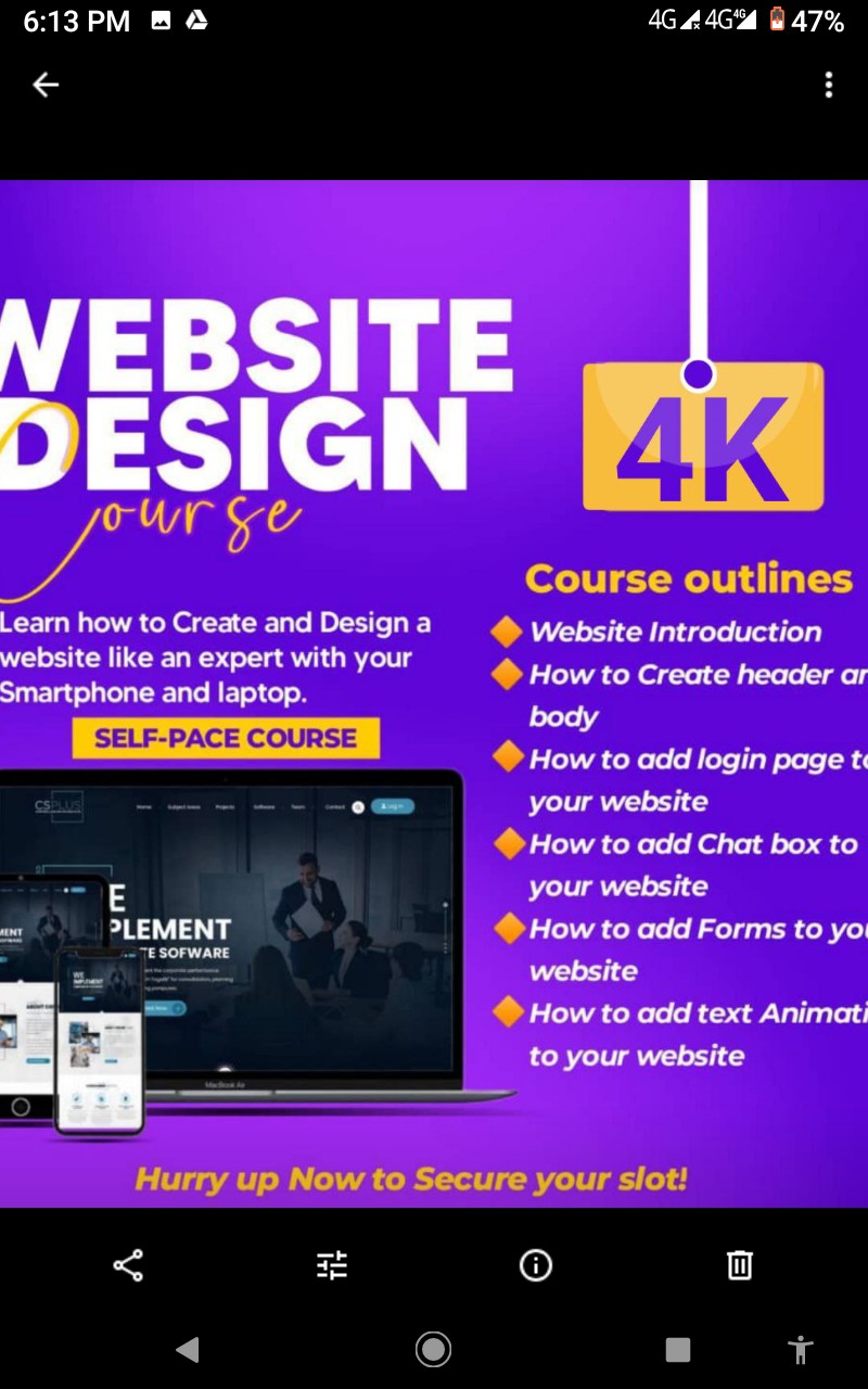 Buy WEBSITE DESIGN COURSE by Samuel ogada on Selar