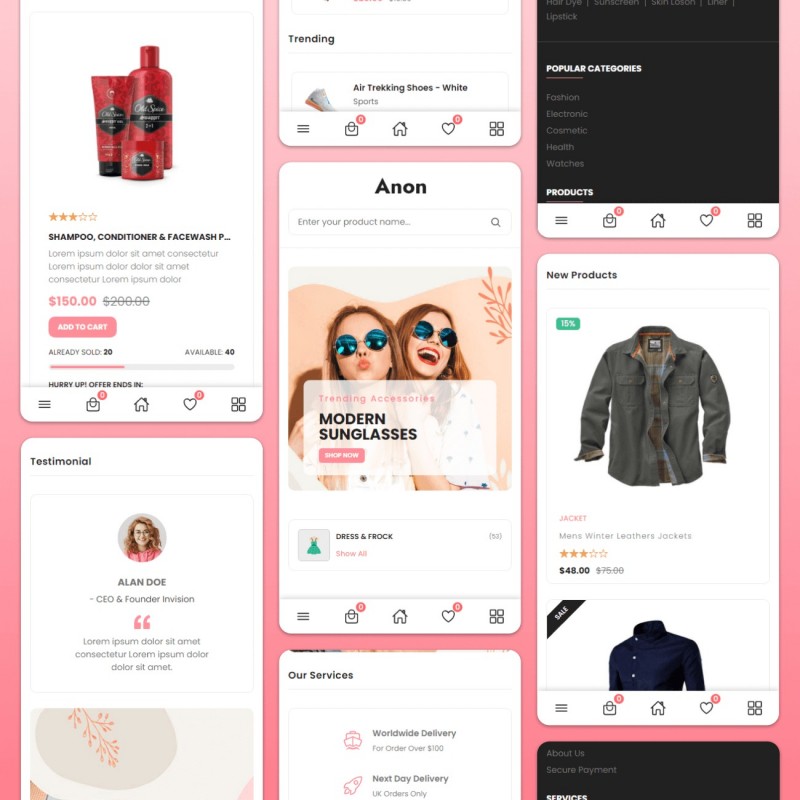 Responsive E-commerce Website