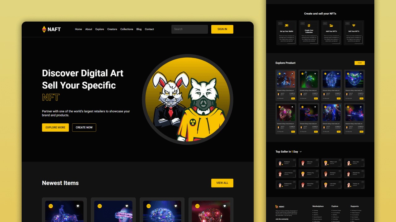 Responsive NFT Website