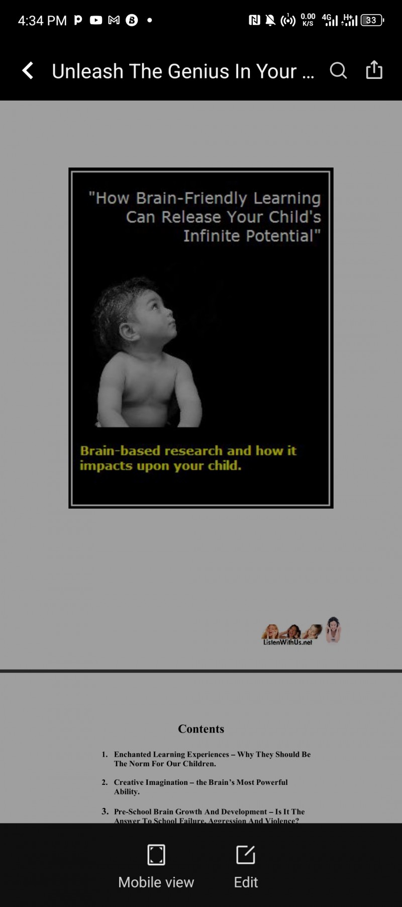 UNLEASH YOUR CHILD'S INFINITE POTENTIAL