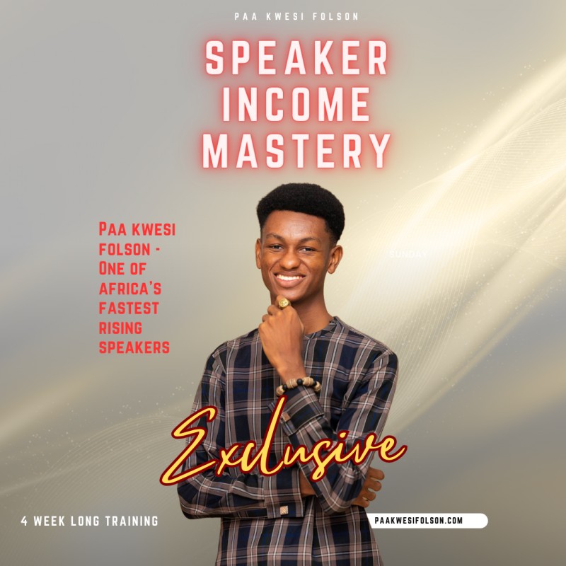 Speaker Income Mastery Programme