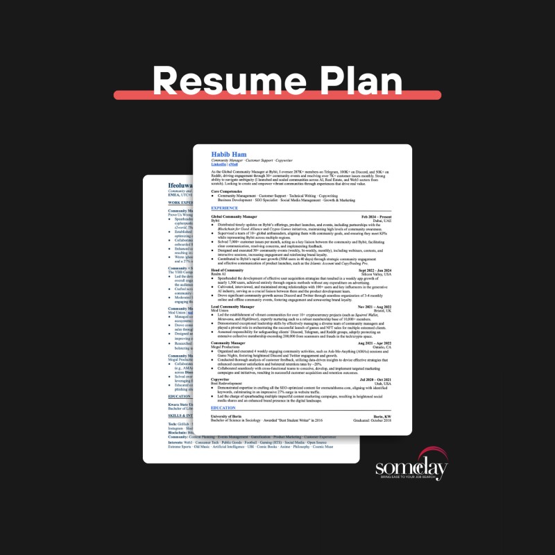 Resume | One-off