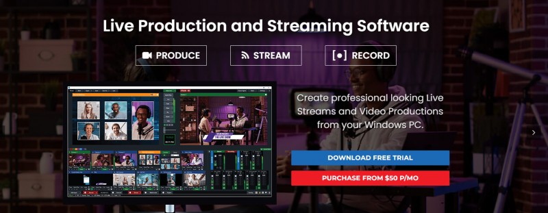 Vmix 24-live video production and live streaming software