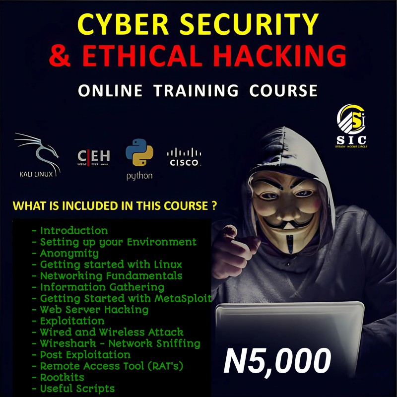 CYBER SECURITY & ETHICAL HACKING (ONLINE PROFESSIONAL COURSE)