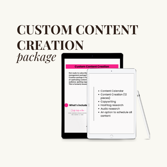 Custom Content Creation
