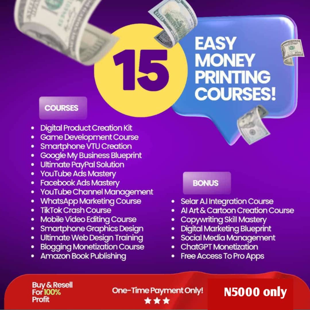 buy-15-money-printing-courses-by-sultan-victor-on-selar