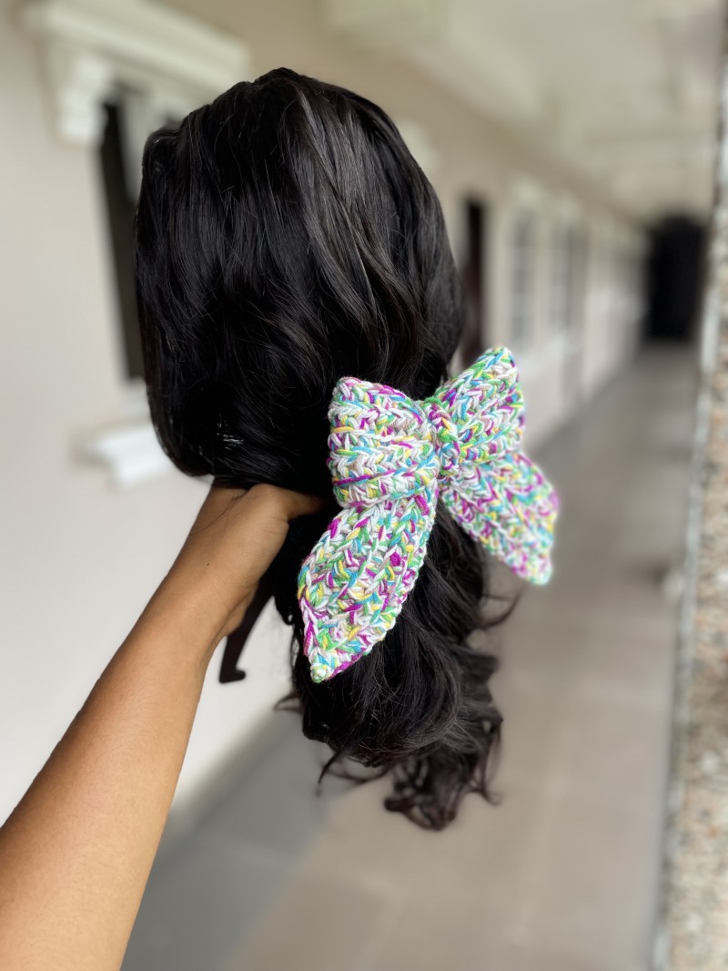 CROCHET BOW HAIR TIE PATTERN