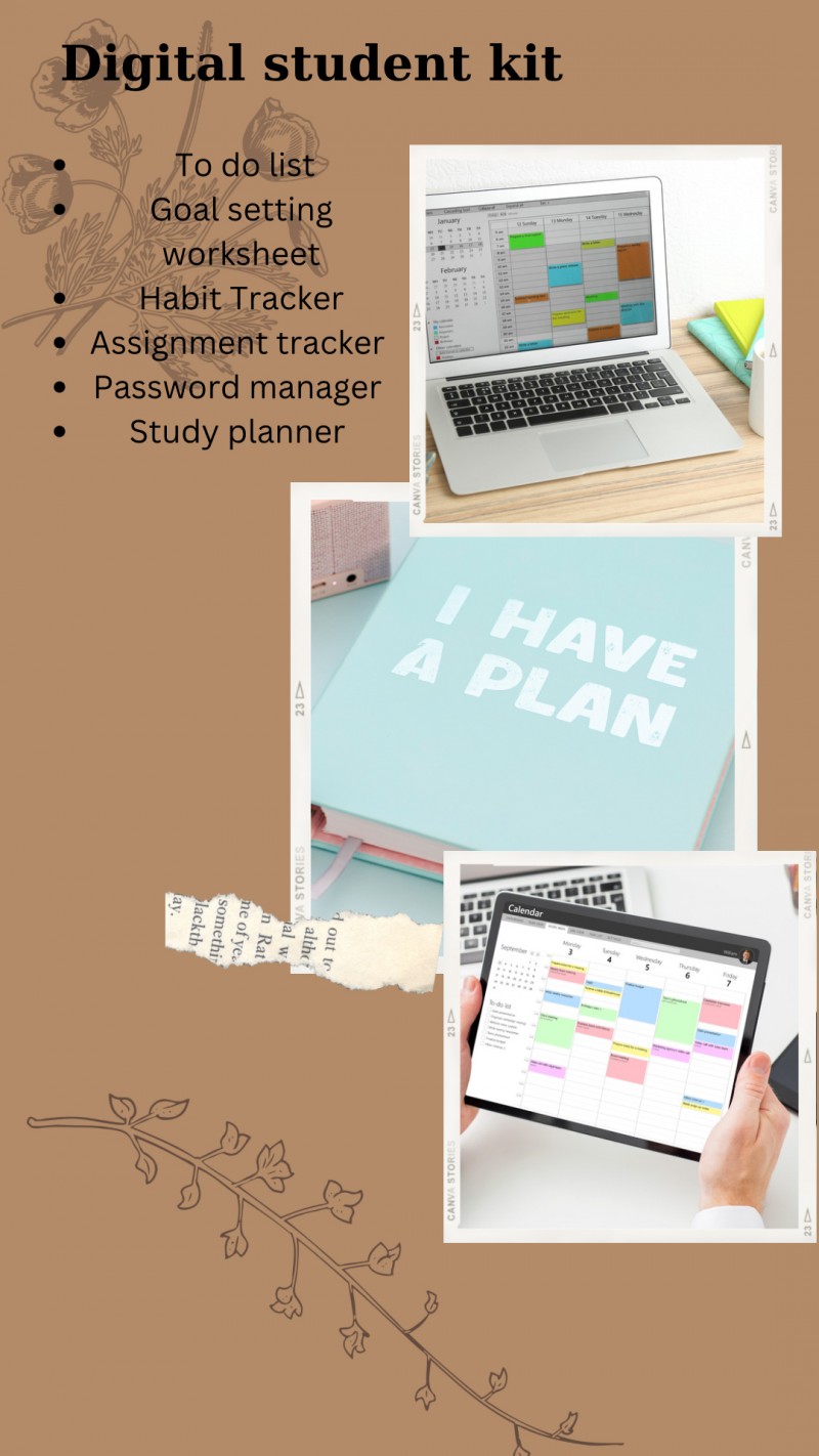 Free Student Digital Planner Template