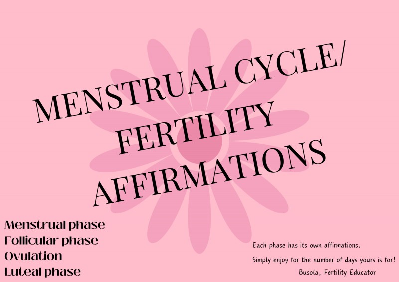Menstrual Cycle Affirmations for Conception (digital)