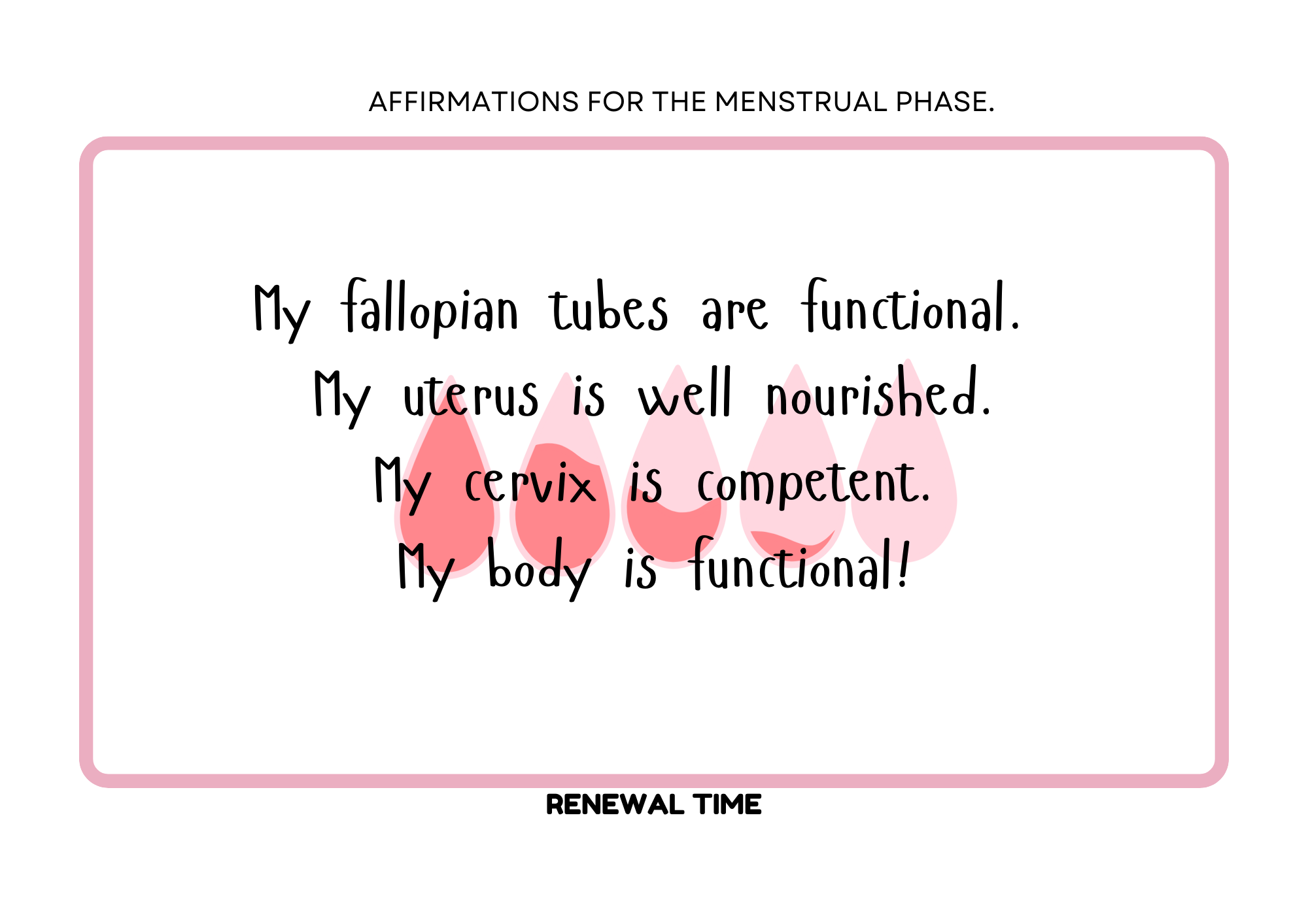 Menstrual Cycle Affirmations for Conception (digital)
