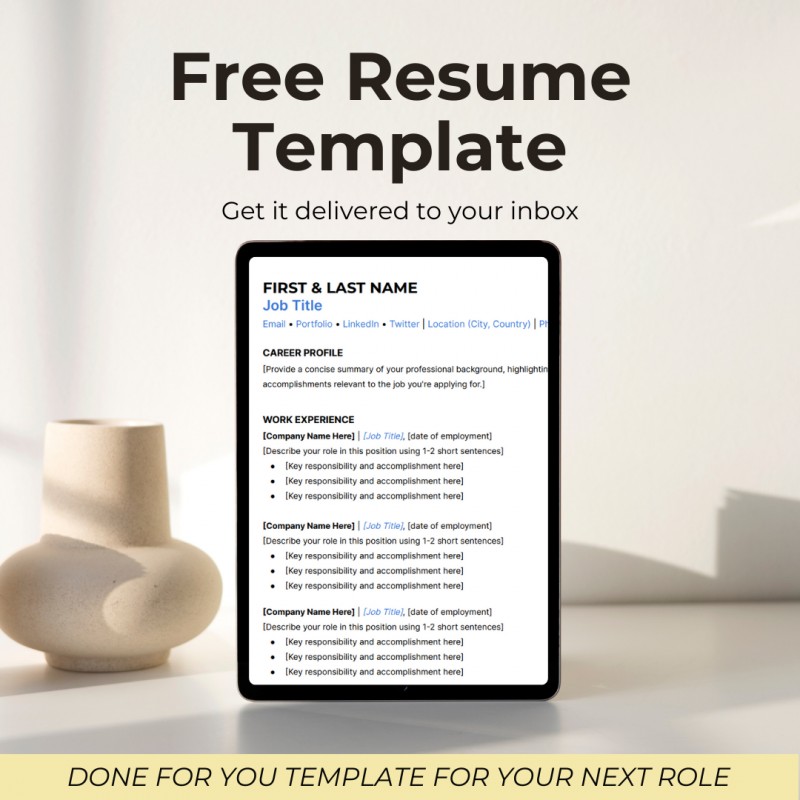 The Ultimate Resume Template to Land Your Next Job Interview